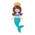 GO! Mermaid King and Queen Set  Embroidery Patterns by V-Stitch Designs