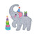 GO! Party Elephant  Embroidery Pattern by V-Stitch Designs