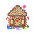 GO! Small Gingerbread Houses Embroidery Set