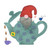 GO! Teapot Gnome Embroidery Pattern by V-Stitch Design