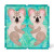 Koala appliqué block created with AccuQuilt GO! Koala Die 55921 by Janine Lecour