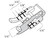 Quarter inch piecing foot guide with measurement markings - Husqvarna Viking quilting accessory