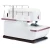 Sewing machine showcasing specialized threading system and modern design features.