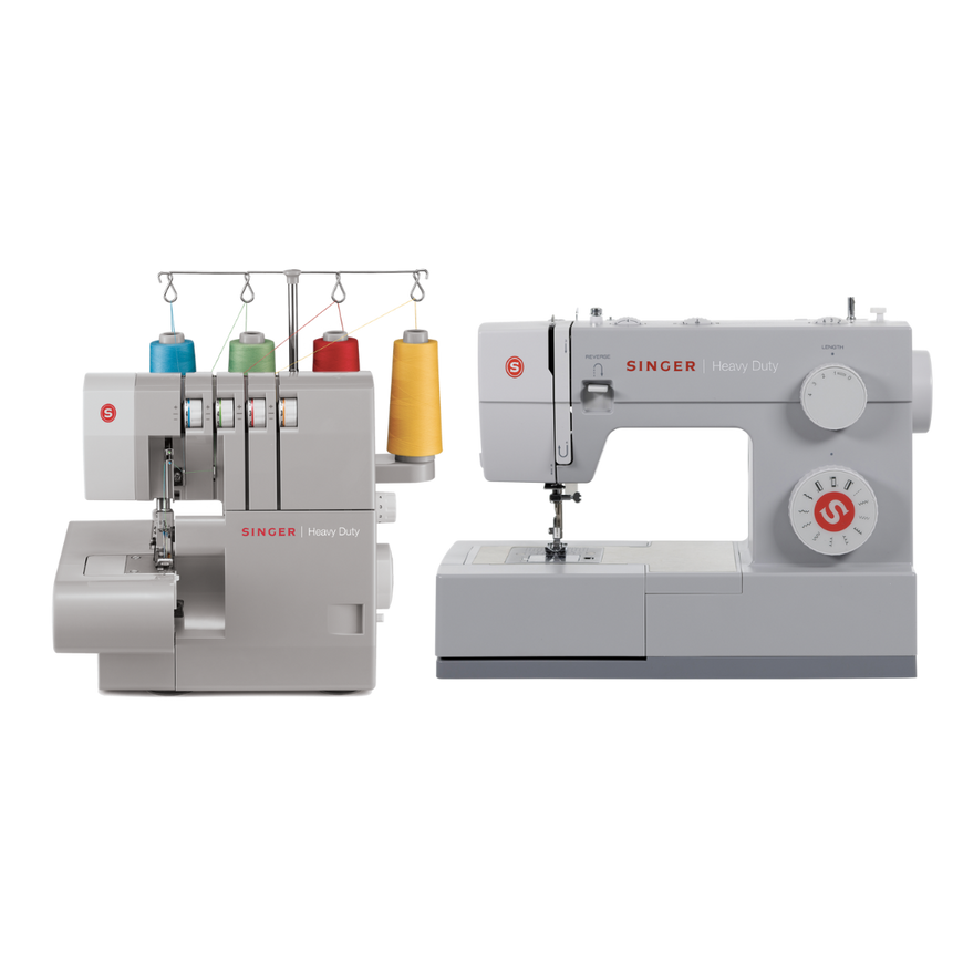 SINGER® Heavy Duty 4411 Sewing Machine + 14HD854 Overlocker Combo – Power, Speed & Professional Finishes