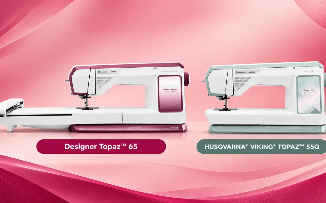 Husqvarna VIKING TOPAZ™ 55Q vs DESIGNER TOPAZ™ 65