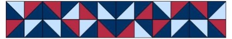 Half square triangle blocks original design