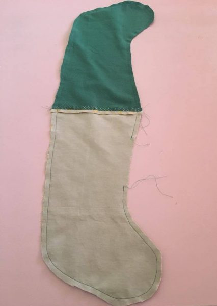 Singer Christmas Stockings Step 5