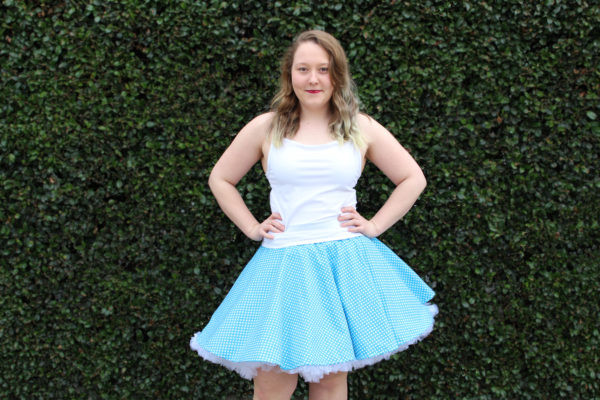 Retro circle skirt