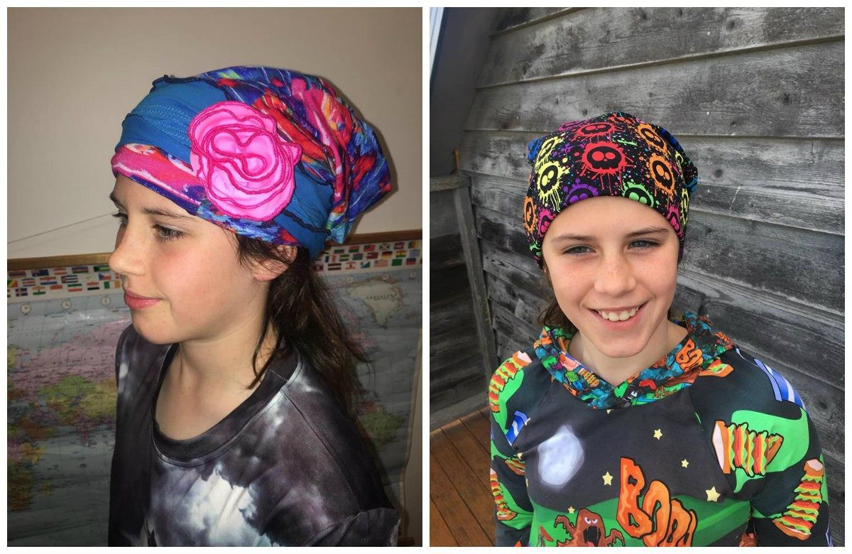 flower beanies- beanies for chemo