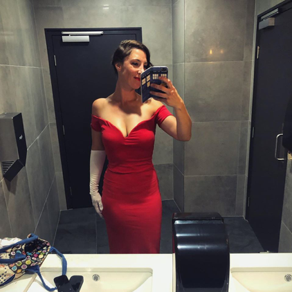 Christine's Red Dress