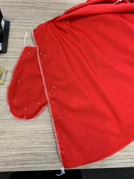 Construction step 7 Christmas Dress