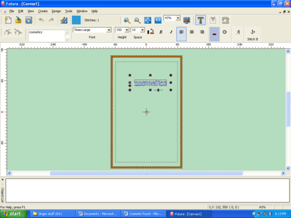 Diagram 3 Cosmetic Bag