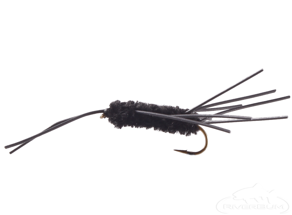 MNFT 10PCS 14# Pupae Nymphs Black Body Peacock Feather Tenkara Trout Dry  Wet Fly Fishing Flies Nymphs