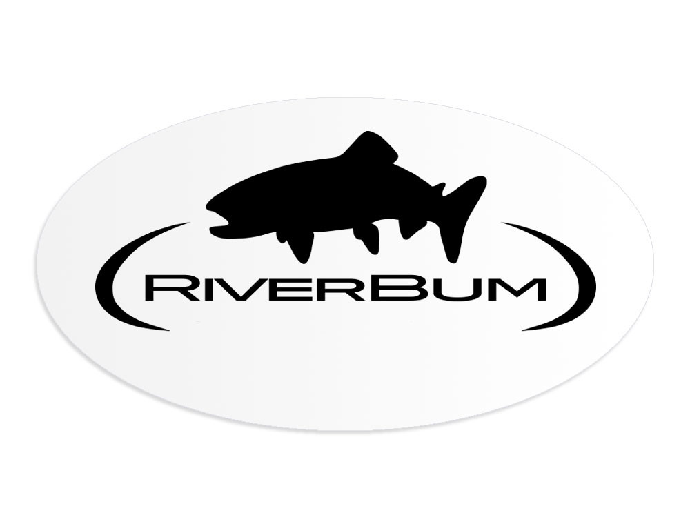 RiverBum Trout Window Decal Sticker