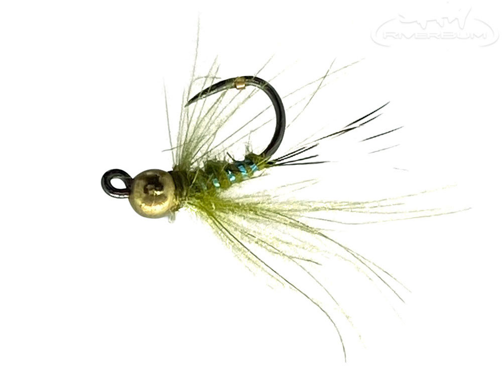  Nymph Fly  Hares Ear natural  Set of 3, on Barbless Hooks (Hook  Size 12) : Handmade Products