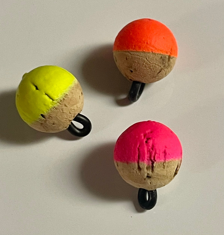 CorQs Strike Indicators, Small, Natural, 1/2, Corks, Floats