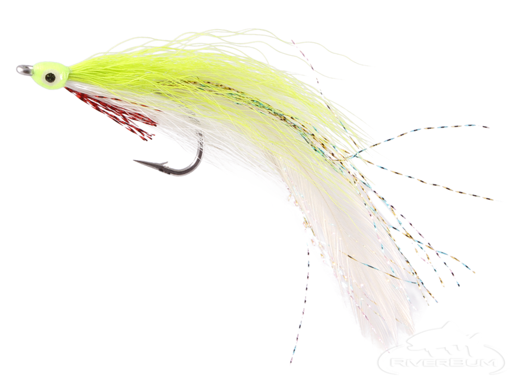 The Fly Fishing Place Lefty's Deceiver Fly Fishing Flies Collection -  Assortment of 4 Saltwater and Bass Flies - Hook Size 1/0