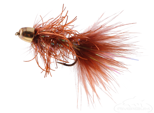 Rubber Bugger, Cone Head, Brown
