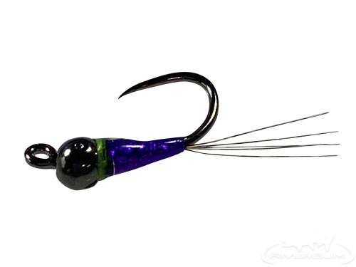 Euro Jig Nymph Black UV Blue