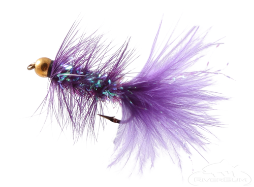 Krystal Flash Bugger, Bead Head, Purple