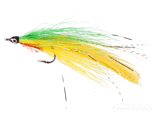JIG FLY Lefty Deceiver Chartreuse Fishing Lure – Handmade Pike Fly, 3g, Freshwater, By FISHIN ADDICT