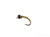 Zebra Midge, Tungsten Bead, Olive/Silver, Black Bead