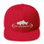 RiverBum Snapback Hat - White Trout
