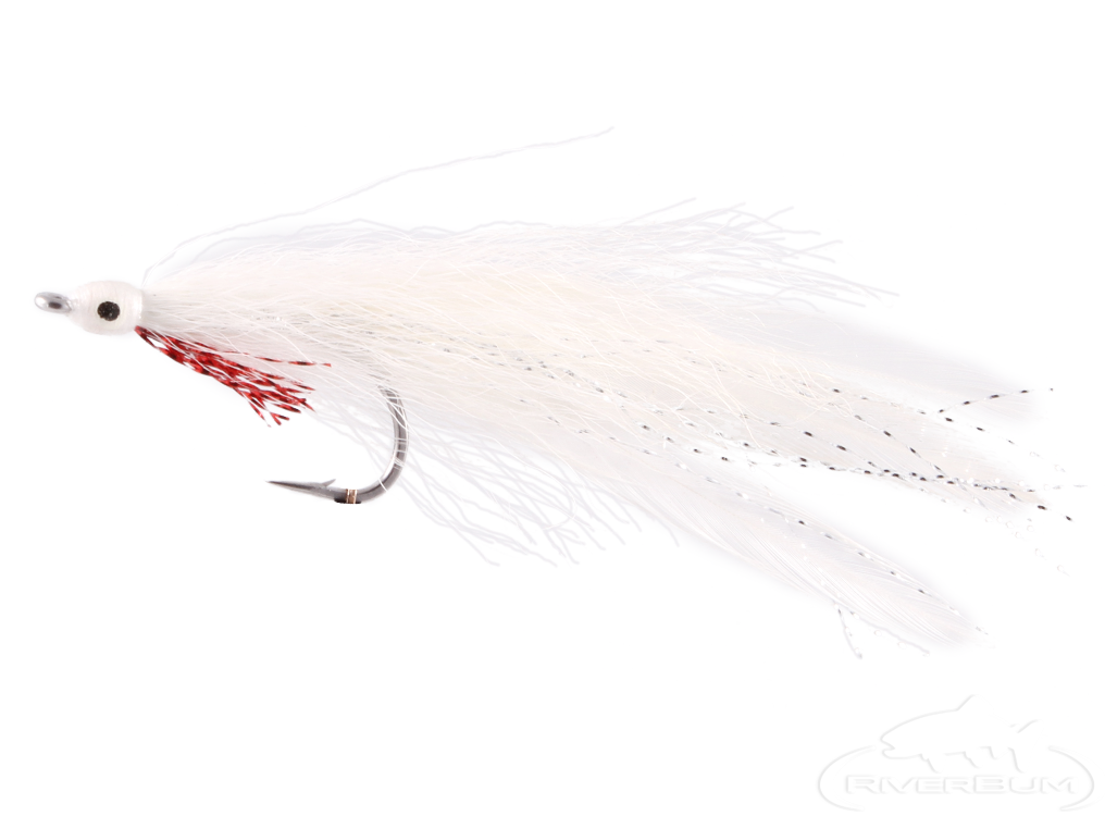 Deceiver, White - Bass Fly Pattern