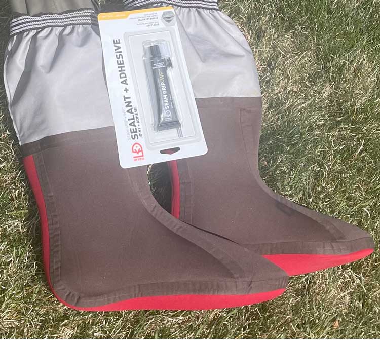 Wader Repair w. AQUASEAL How to Fix LEAKY Pinholes Tears Seams & Boots 