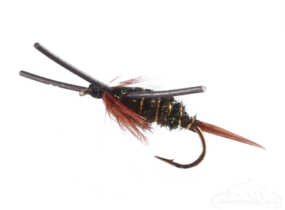 1 Dozen (12) Prince Nymph Flies With Rubber Legs | Assorted Colors | Fly Fishing Freshwater 11 thumbnail image