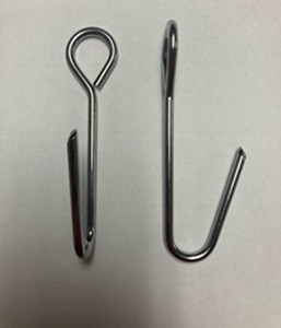plated steel skinning hook plated steel skinning hook