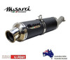 CB1300 S/F 03-11 Musarri Slip On Exhaust - BLACK - product photo