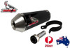 CBR 600F 1999-2000 Screaming Demon Black Oval slip on Performance Exhaust - product photo