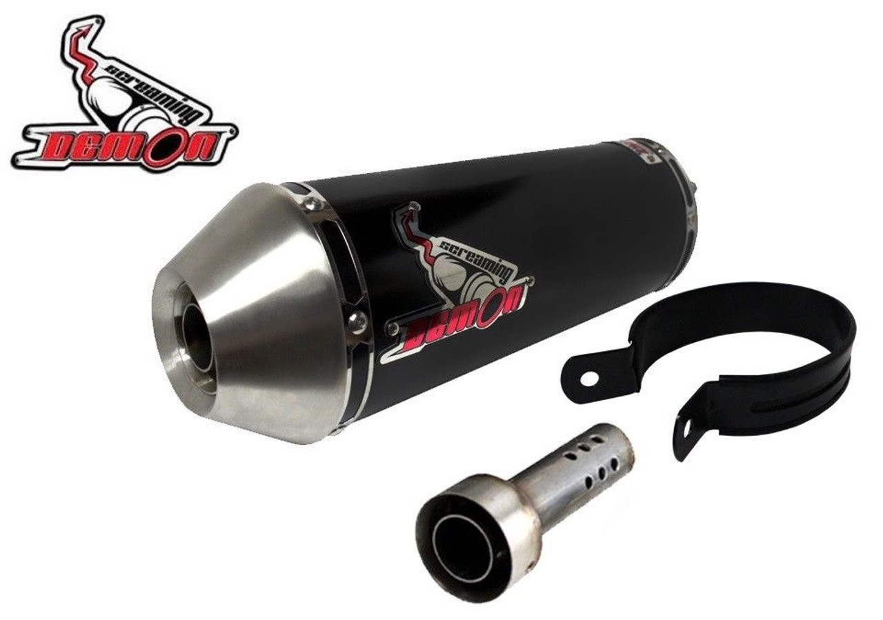 Suzuki GSF 650 N/S Bandit 2007-2015 Screaming Demon Black Oval S/O  Performance Exhaust