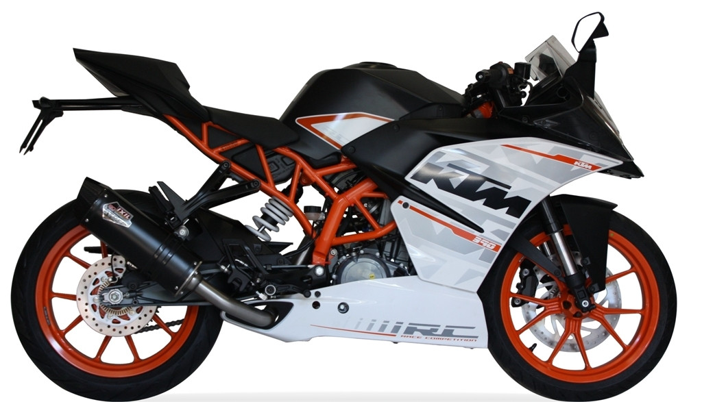 KTM RC 390 2017-2020 IXIL Xtrem BLACK HEX-OV Slip-on sports Exhaust
