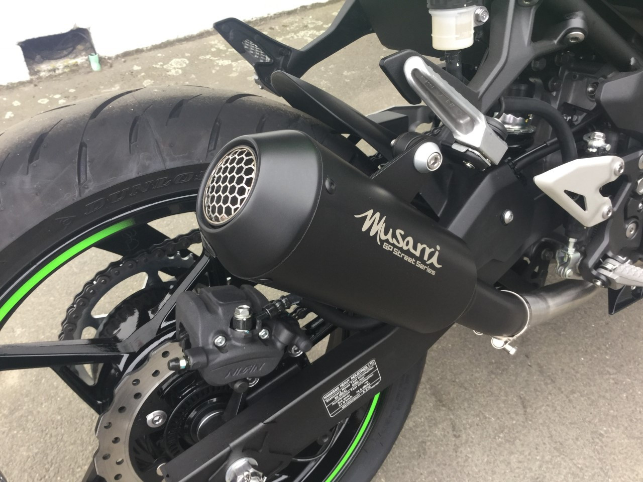Kawasaki Ninja 400 2018-2022  - Musarri Street Series GP Full System Exhaust - BLACK