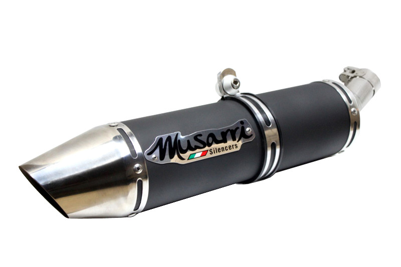 Ninja 300 2013-2017 MUSARRI S/O Sports Exhaust - Black - product photo