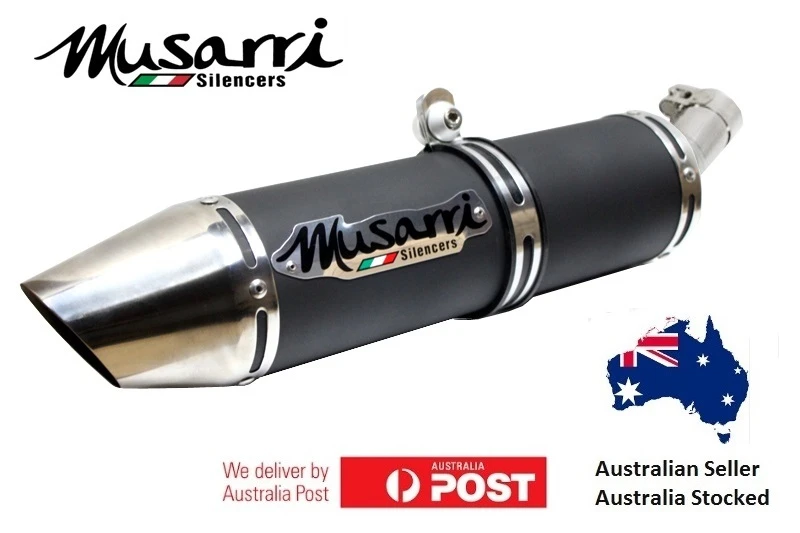 Ninja 250 2008-2012 MUSARRI S/O Sports Exhaust - Black - product photo