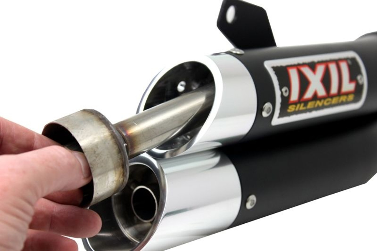 SUZUKI GSX-S 750 2017-2023 IXIL L3X DUAL HYPERLOW XL BLACK (SLIP ON EXHAUST)
