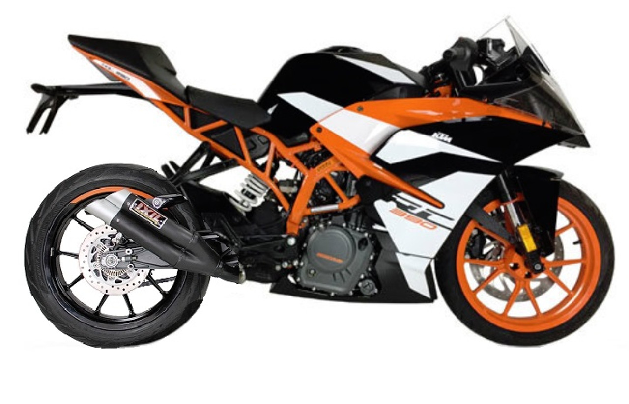 KTM RC 390 2017-2021 IXIL L3X DUAL HYPERLOW XL BLACK (SLIP ON EXHAUST)