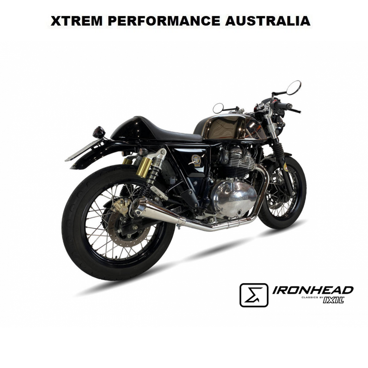 Continental GT 650 2018-2023 -IXIL Ironhead Conical Silencers