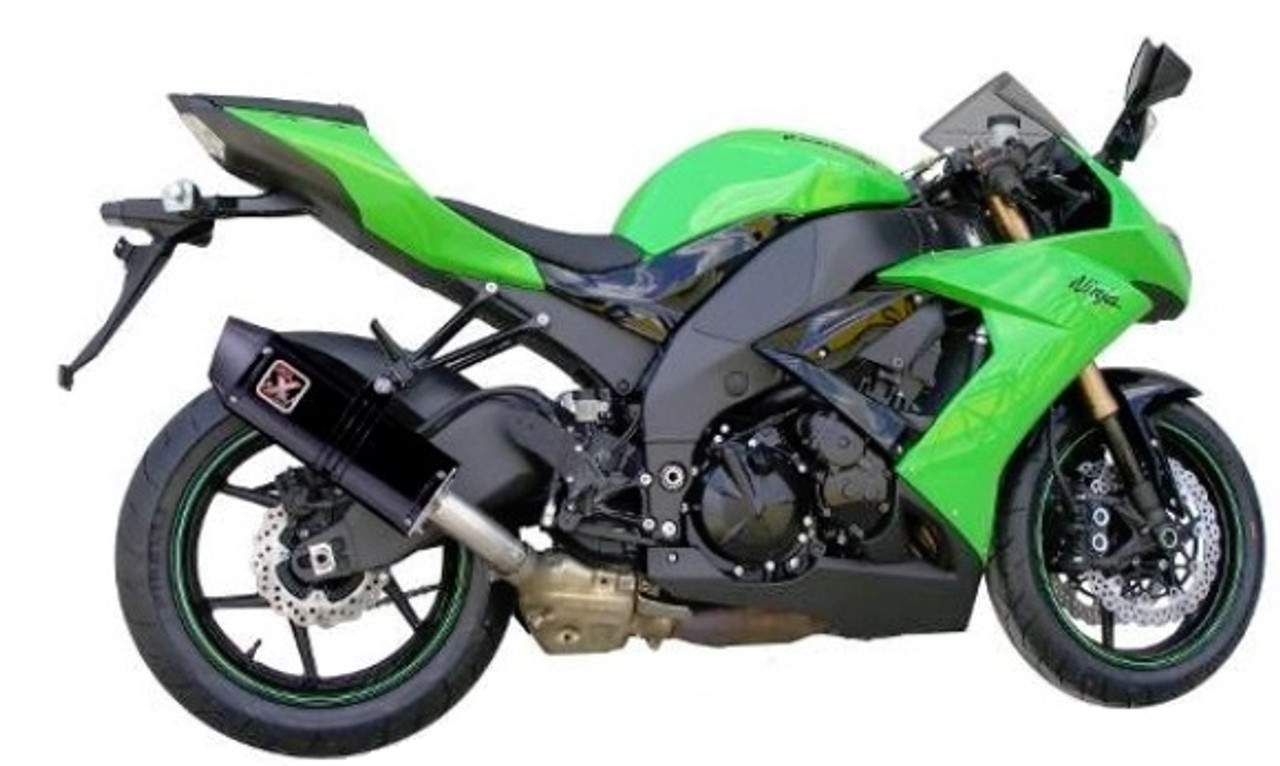 KAWASAKI ZX-10R 2008-2010 IXIL XTREM BLACK OVAL (CAT ON slip on exhaust)