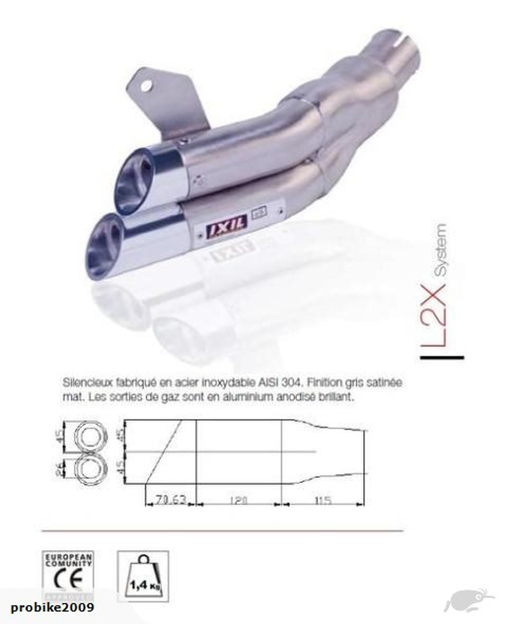 71％以上節約 IXIL スリップオンマフラー DUAL HYPERLOW SUZUKI SFV