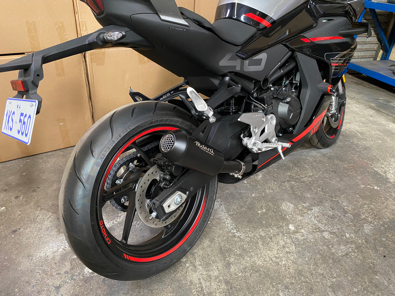 450NK 2023 - > Musarri Street Series GP Slip-on Exhaust- Black