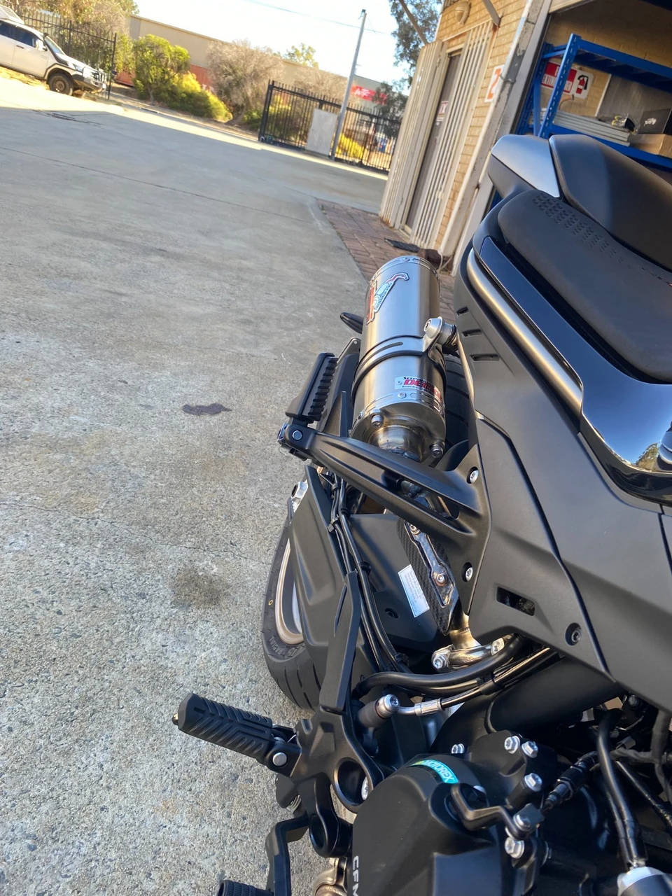 Stainless option: CFMoto 800NK    -  Screaming Demon  S/O Oval Exhaust