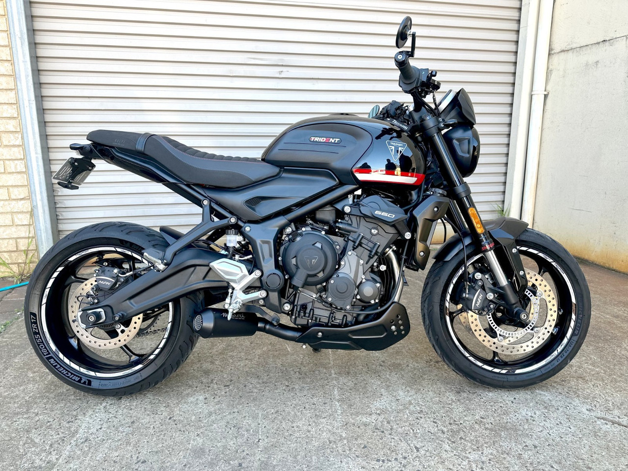 Trident 660 2021 - 2026   Musarri Street Series GP Full Exhaust - product photo