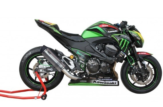 Kawasaki Z800 2013-2016 IXIL Xtrem Stainless HEXOVAL Slip-on Exhaust - product photo 1