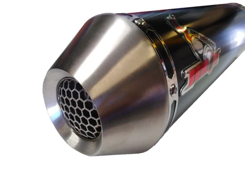 Honda NC700 NC750 S X 2012-2020 Screaming Demon SDR 460 Black Exhaust - silencer detail; see gallery for model-specific kit