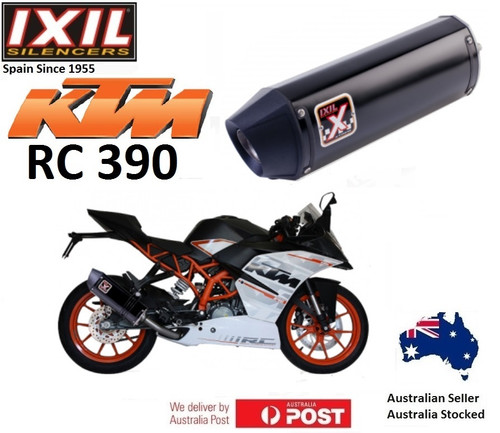 KTM RC 390 2017-2020 IXIL Xtrem BLACK HEX-OV Slip-on sports Exhaust