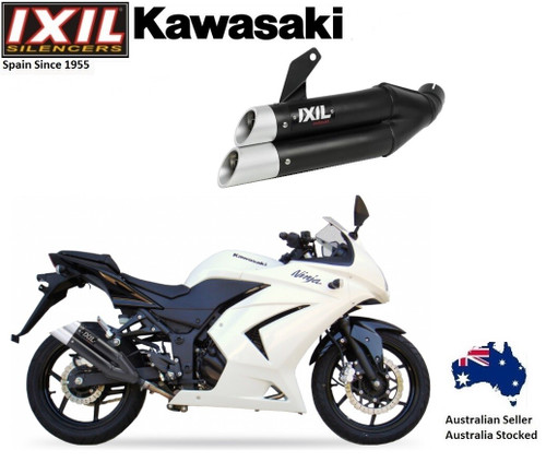 Ninja 250R exhaust 2008-2009-2010-2011-2012 IXIL L3X Black slip-on - product photo 1